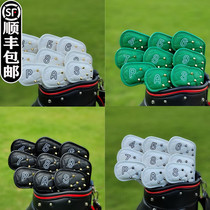Skull rivet spike golf club cover club head cover protective cover iron cover wood club cover magnet closure