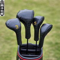Crocodile skin pattern universal chicken leg driver cover golf club cover club head cover protective hat cover