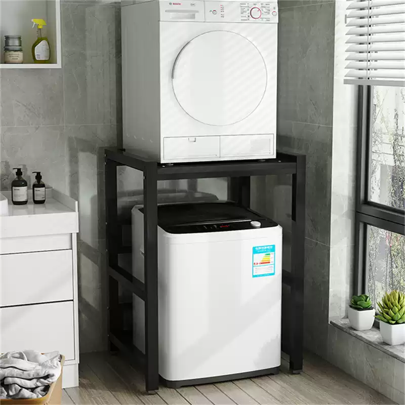 Giá đỡ máy giặt dạng trống có thể tùy chỉnh, giá xếp máy sấy, máy rửa chén, giá lật trên sàn ban công