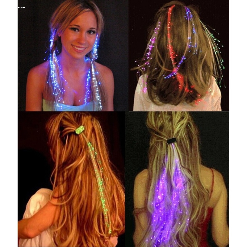 Glowing Butterfly Braids, Glitter Decoration, Kidsren's Colorful Fiber Optic Hair, Luminous Hair Small Gifts