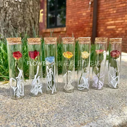 Маленький стеклянный образец на день Святого Валентина в форме цветка, подарок на день рождения