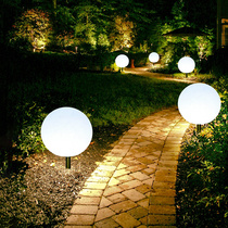 Solar Lamp Courtyard Round Ball Lamp Indoor outside Garden Placement Decorative Ambience Shining Ball Outdoor Landscape Spherical light