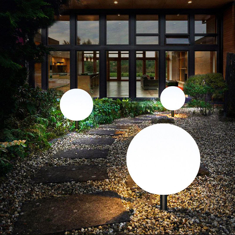 Outdoor Shining Pellet Lamp Solar Garden Lawn Landscaping Courtyard Lamp Park Brightening the Spherical Decorative Lamp