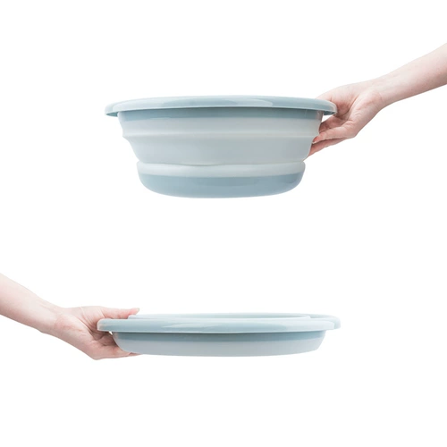 Складной портативный пластиковый таз для домашнего использования для путешествий для стирки