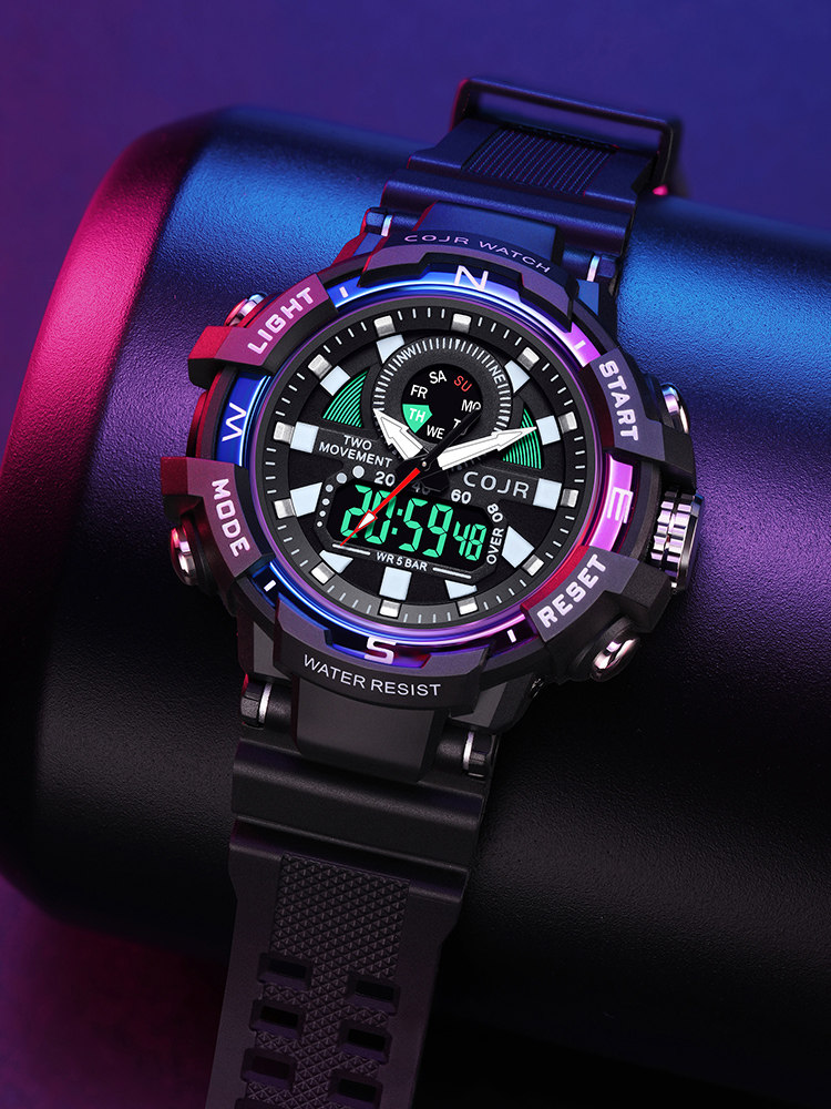 2025 Year of the Snake Mascot Limited Edition Watch for Men, Electronic Waterproof Luminous Children's Sports Mechanical Watch for Middle and High School Students