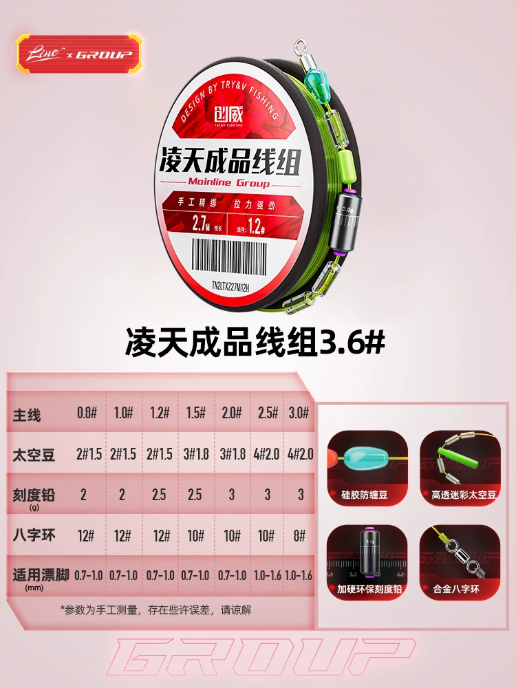 Комплект рыболовной лески Lingtian компании Chuangwei, основная леска, импорт, супер коэффициент, турня рыболовных инструментов