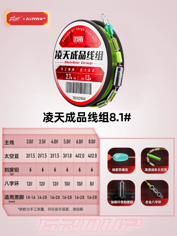 Комплект рыболовной лески Lingtian компании Chuangwei, основная леска, импорт, супер коэффициент, турня рыболовных инструментов