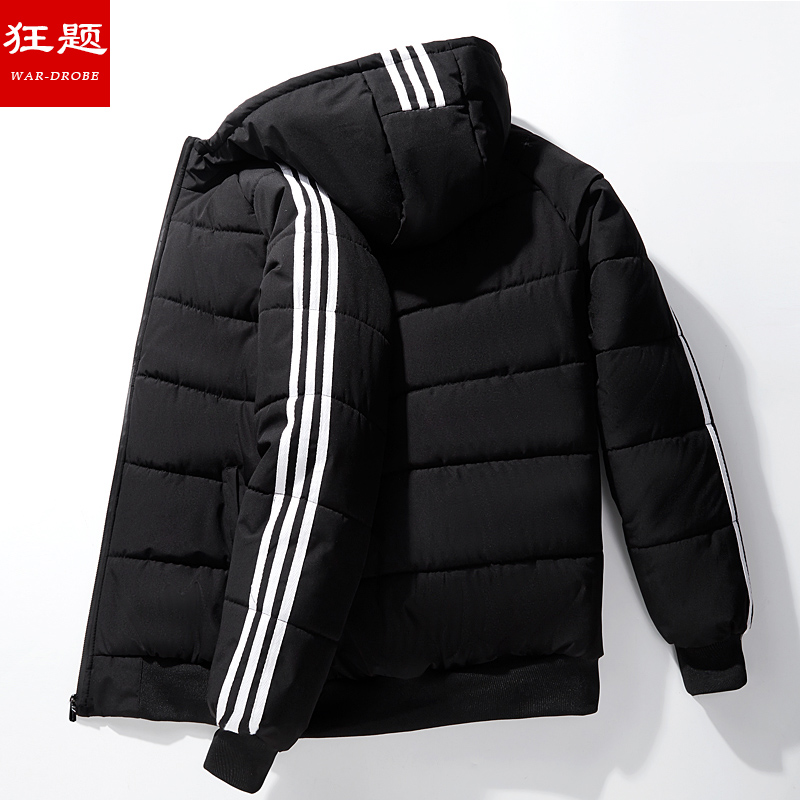 狂题kuangti/棉衣男士冬季外套2019新款韩版潮流短款加厚羽绒棉服