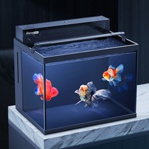 Fang Xiaozhang Lanshou Fish Tank Living Room Back Filter Special Eco-Cylinder Home Ultra White Glass Water Grass Cylinder Gold Fish Tank