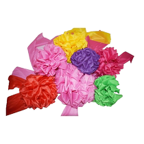 Cheerleaders holding flowers cheerleading flower balls cheerleading flower balls colorful balls cheerleaders holding flowers hand-waving flowers dance performance