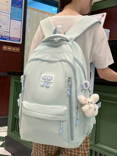 儿童书包初中女生小学生2025新款大容量背包大学生高中字母双肩包