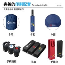 Shading sun clear umbrella female male large number folding fully automatic dual purpose advertising customized logo sunscreen anti-UV