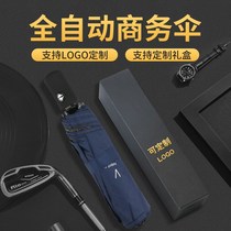 Umbrella Custom Logo free print pattern fully automatic folding long handle Reinforced straight bar Gift Advertising Umbrella Order