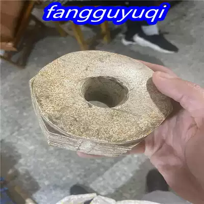 Imitation of old and new stone tools Jade brown ornaments Square jade brown ornaments Antique Liang Chu culture jade hexagonal jade brown