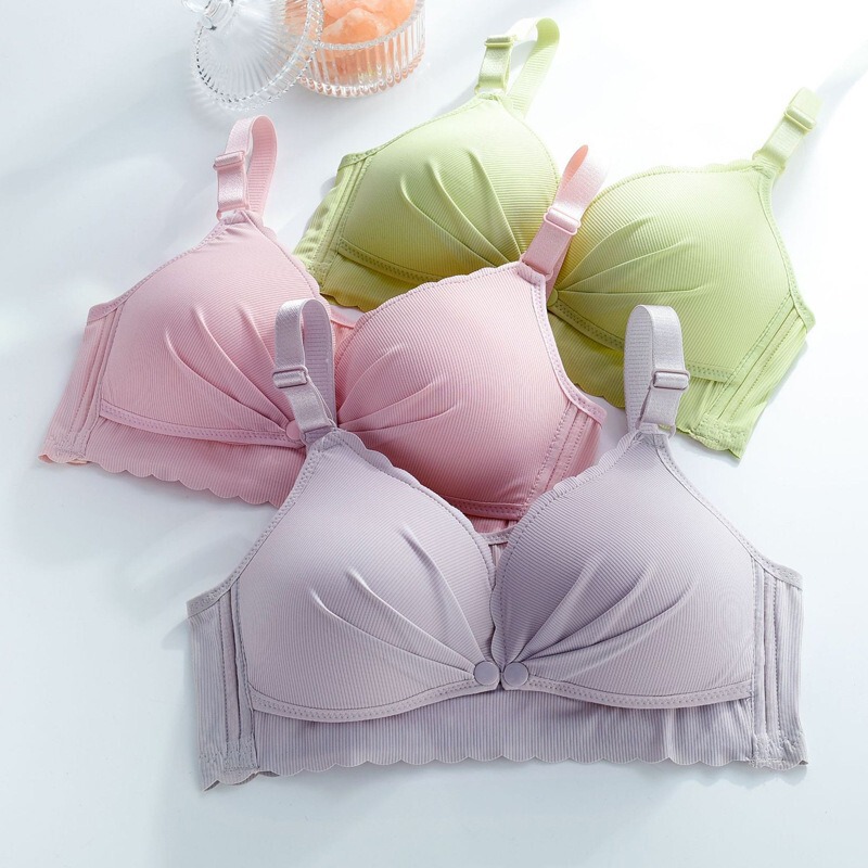 Moisture-Wicking, Breathable, Soft, Comfortable, Supportive, Anti-Sagging, Anti-Exposure, Front-Opening Buttoned Maternity Nursing Bra Moisture-Wicking, Breathable, Soft, Comfortable, Supportive, Anti-Sagging, Anti-Exposure, Front-Opening Buttoned Maternity Nursing Bra