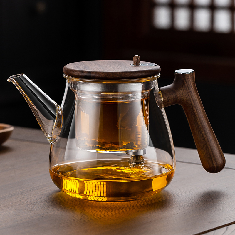 2026 New Model All-Glass Liner Elegant Cup Teapot with One-Touch Filter Tea Maker Tea-Water Separation Teapot 2026 New Model All-Glass Liner Elegant Cup Teapot with One-Touch Filter Tea Maker Tea-Water Separation Teapot