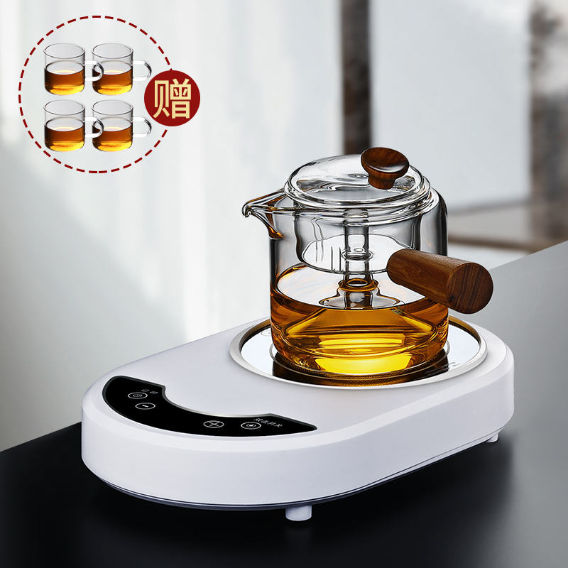 Thickened glass steamed teapot wood cupcookercookercookercookerheat filter kettle household electric ceramic oven cooking tea oven