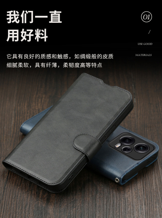 Wallets Folio Flip Magnetic Synthetic Leather Card Holder Folding Stand Business Style Note 12, Note 12 Pro, Note 12 Pro+