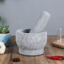 Natural Stone Mortar Mashed Garlic Ware Domestic Mashing Jar Grinding Machine Garlic Mortar Peel Garlic Machine Pressed Garlic Clay Granite Smashing Garlic Vat