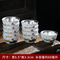  Dehua white porcelain tea set Handmade hand-painted Kung Fu tea cup Tea cup Sheep fat jade ceramic master cup tea cup