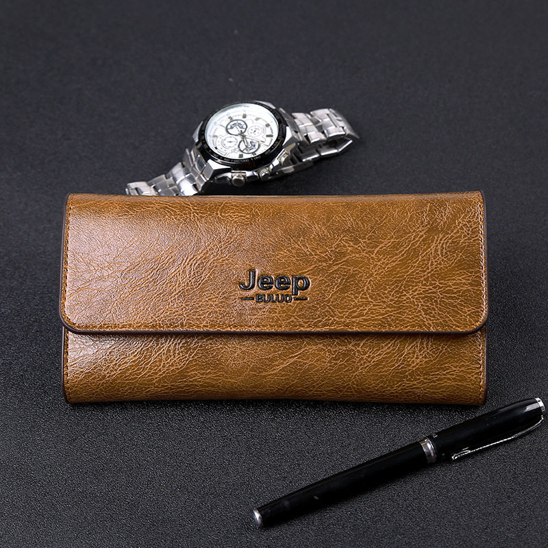 BULUO Korean casual wallet handbag tri-fold men's wallet wallet wallet wallet men's clutch bag brief