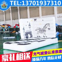  Inflatable childrens slide closed-air indoor and outdoor small large household square bouncing bed manufacturer customization