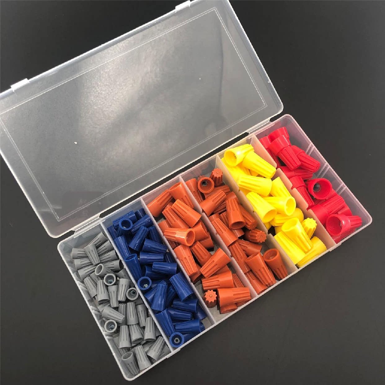 Терминал 直供158组套螺旋压线帽盒装接线帽压线帽快速接线端子套装