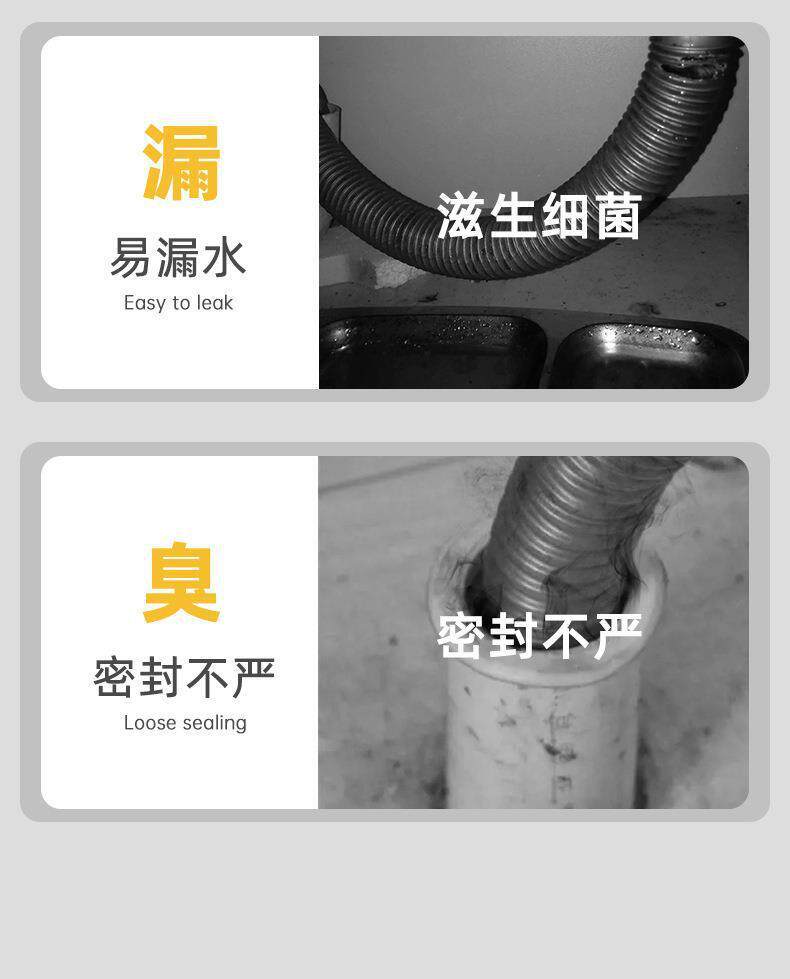 Штуцер трубы 厨房洗菜盆下水管配件双槽洗碗池水槽排水管防臭下水神器套装家用