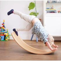 Childrens puzzle Sensory System Training Balance Plate Sports Woody Stilts Board Yoga Bending Board Baby Smart Board
