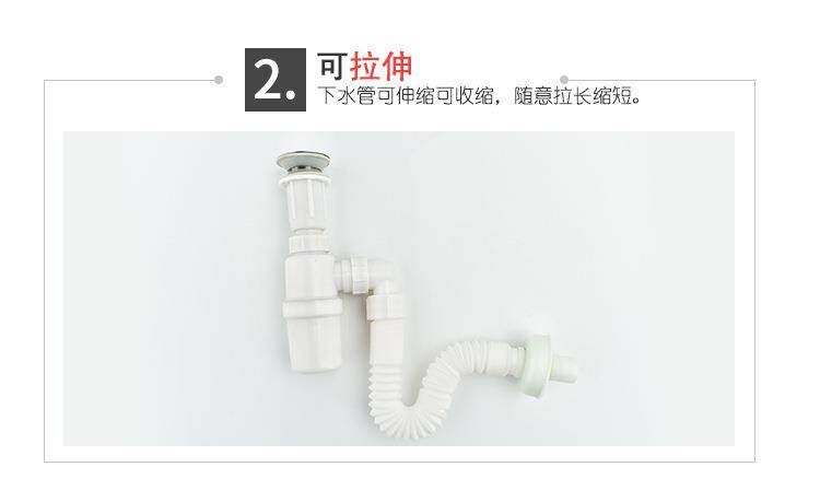Штуцер трубы 可伸缩塑料下水管吹塑下水管洗手盆台盆下防臭排水管排水管定制