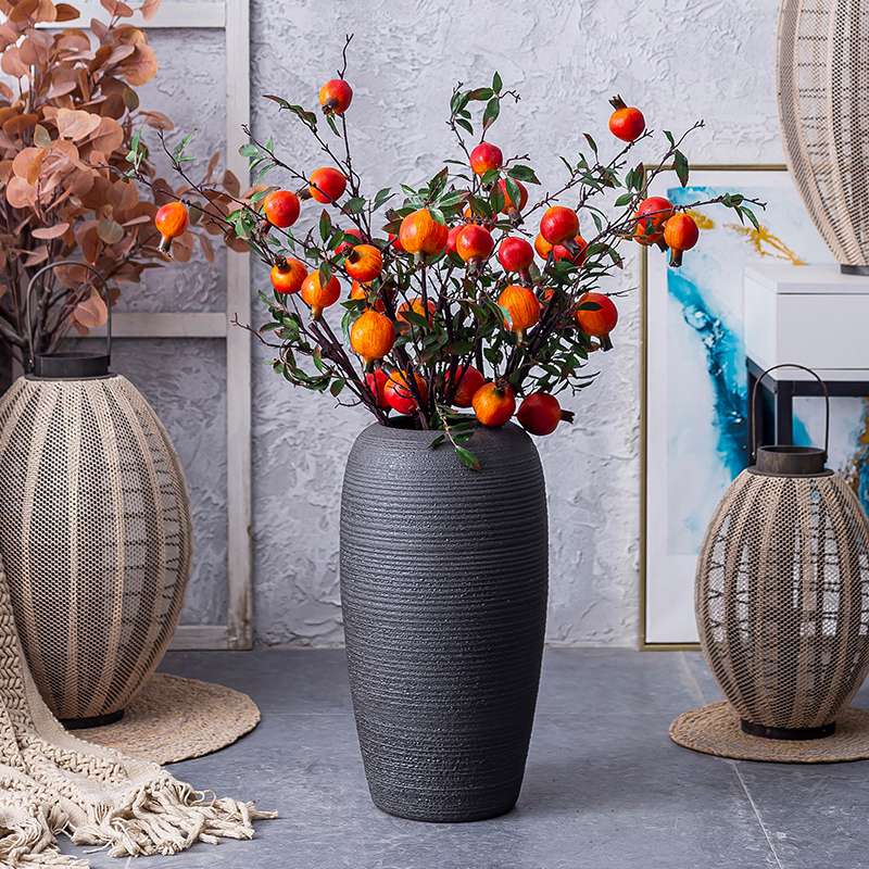 Simulation of large vase flowers suit sitting room of I and contracted household decorative dried flowers flower arrangement large - sized ceramic furnishing articles