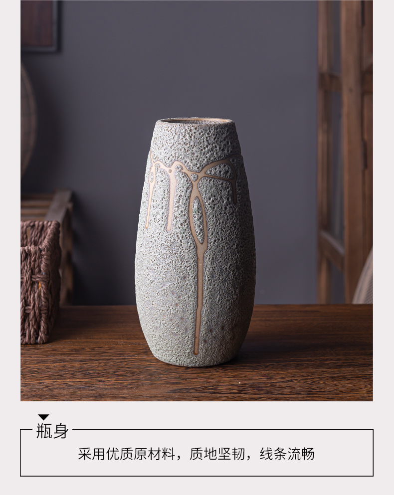 American restaurant sample room soft adornment ceramic flower vases, flower arrangement sitting room porch tea table restoring ancient ways, furnishing articles