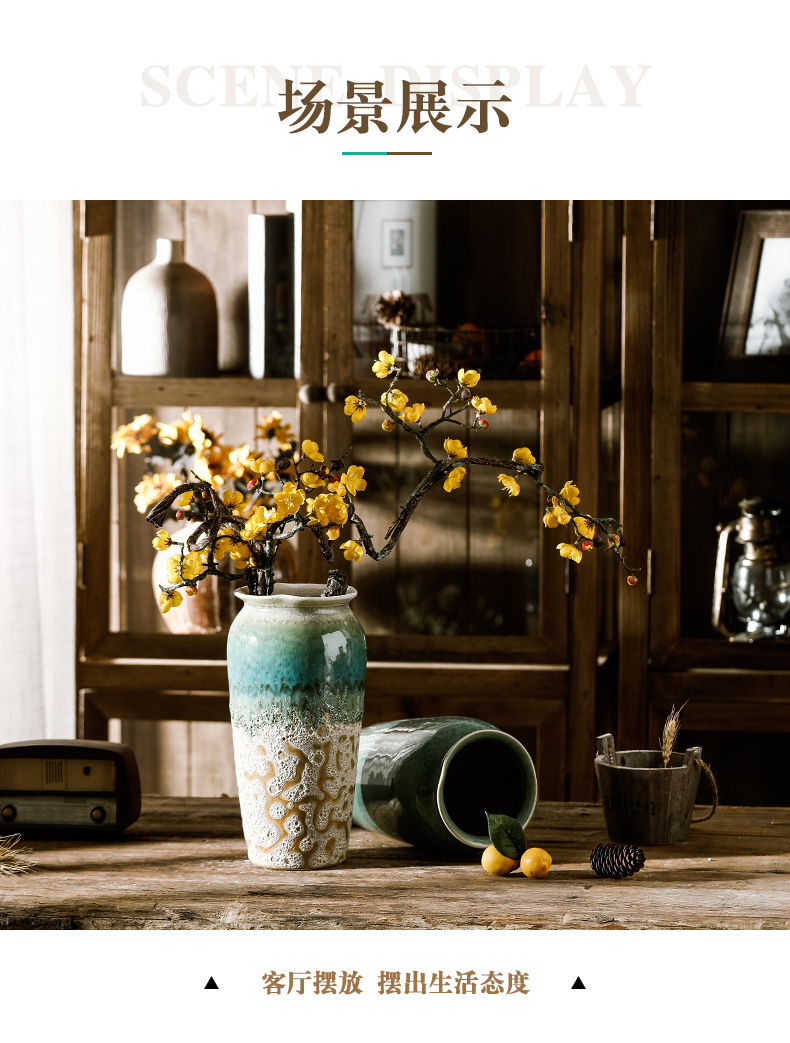 Dried flower vase of jingdezhen ceramics decoration furnishing articles floret bottle water raise sitting room the flowers flower arrangement China TV ark