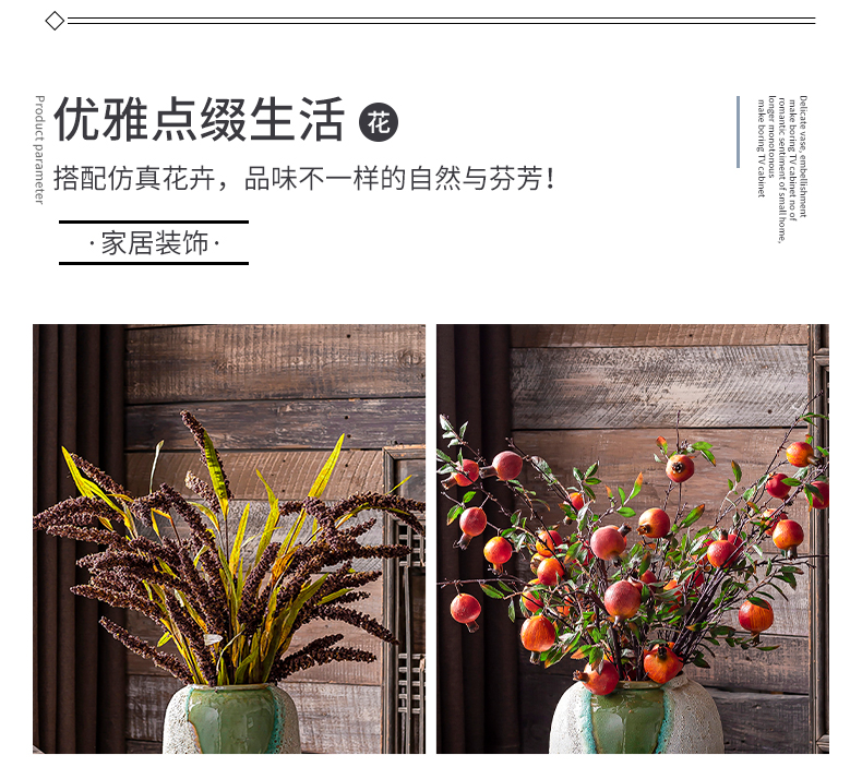 I and contracted big American ceramic vase furnishing articles sitting room ground European new Chinese vases, flower POTS flowerpot