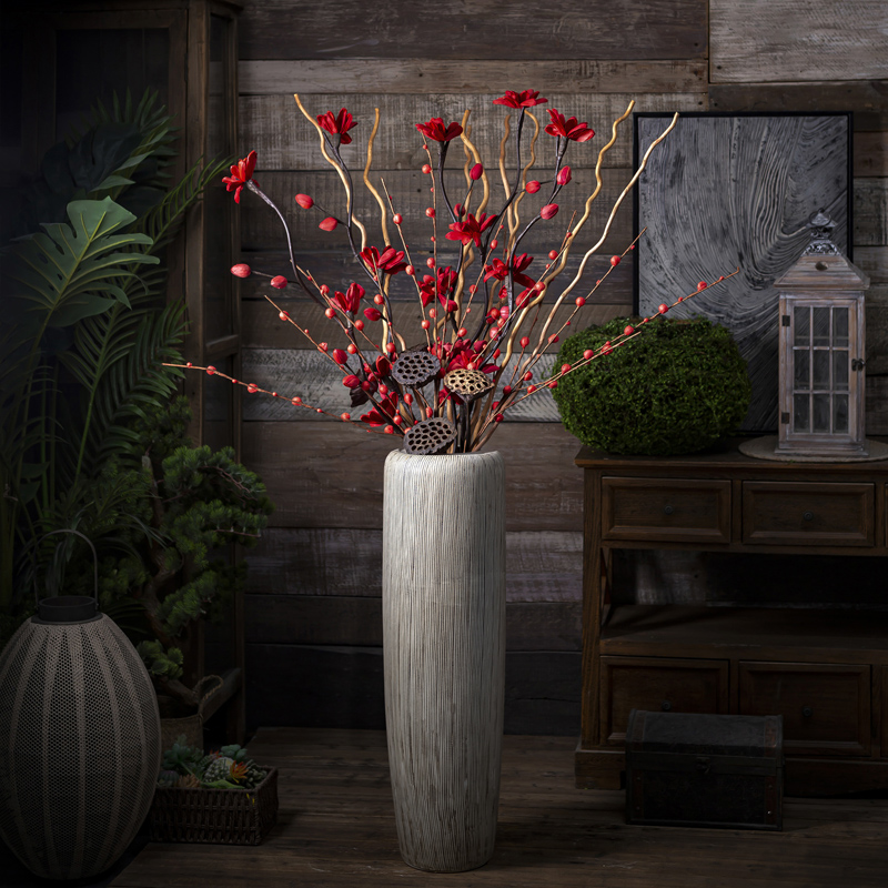 Jingdezhen high dry flower vase landing large ceramic furnishing articles I and contracted decorate suit sitting room European - style flower arrangement