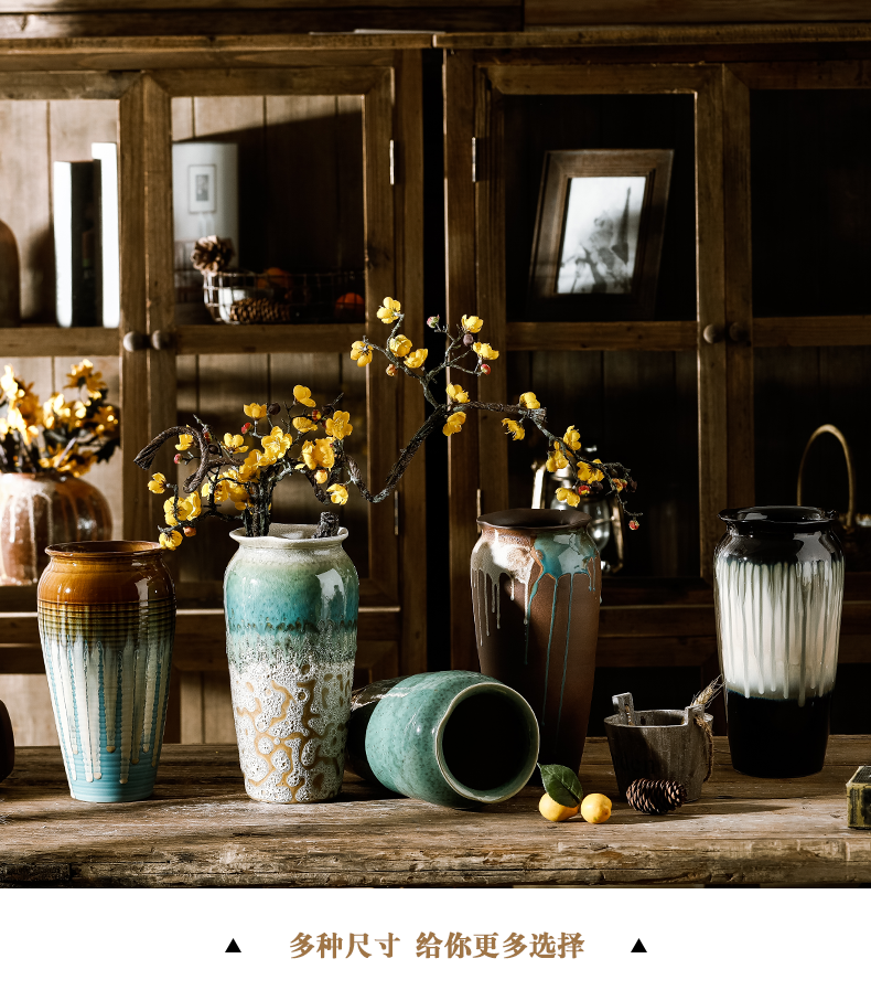 Dried flower vase of jingdezhen ceramics decoration furnishing articles floret bottle water raise sitting room the flowers flower arrangement China TV ark