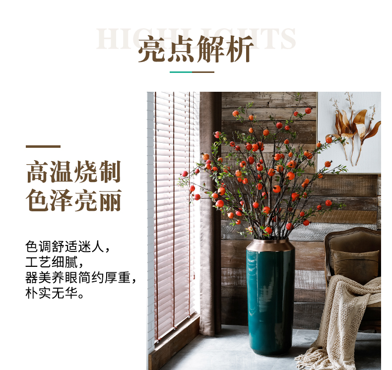 The Big vase furnishing articles furnishing articles sitting room ground European new Chinese vases, flower arranging modern simplicity of jingdezhen ceramics