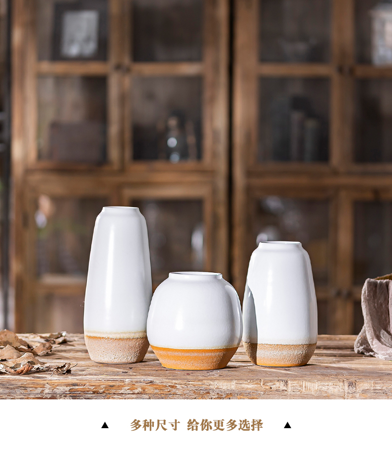 Jingdezhen Nordic vases, ceramic creative furnishing articles dried flowers sitting room adornment flower arranging hydroponic restore ancient ways small POTS furnishing articles