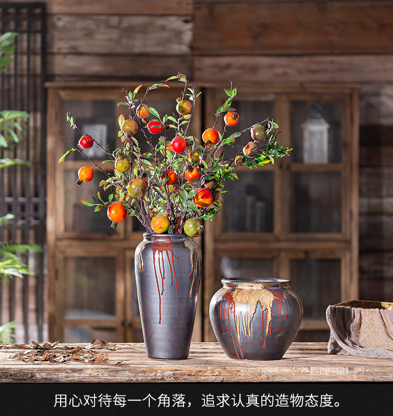 Ceramic vase Nordic creative furnishing articles table hydroponic flower arranging flowers household contracted sitting room decorative POTS restoring ancient ways