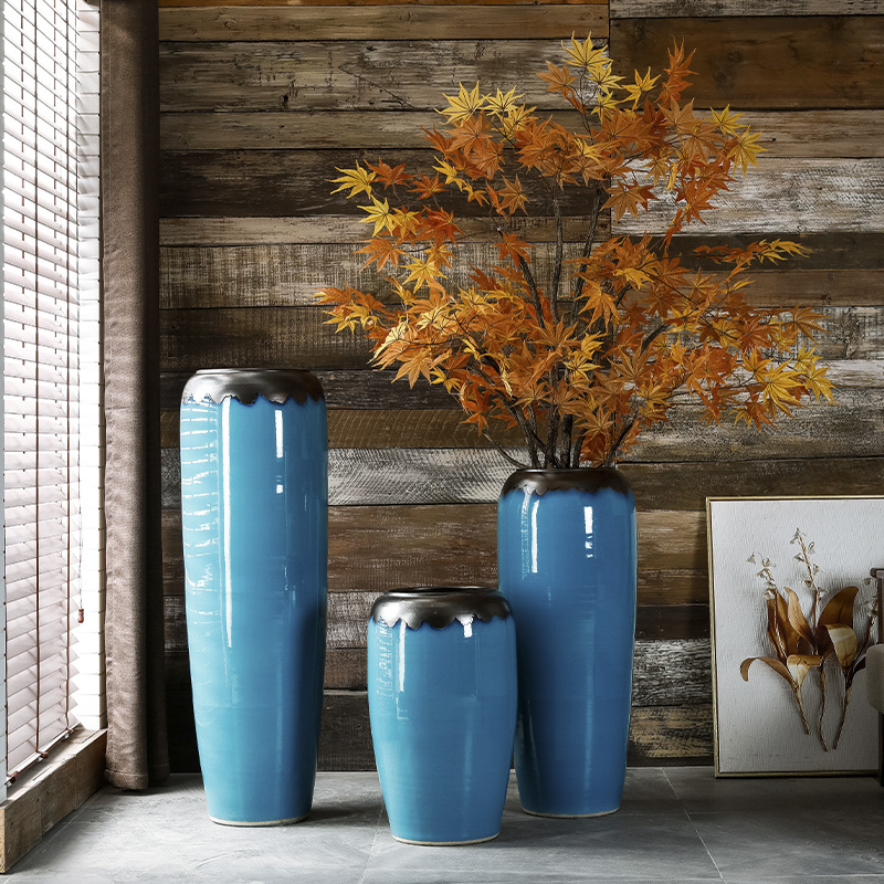 American landing large ceramic vase furnishing articles contracted and I sitting room flower arranging dried flower hotel villa European - style decoration