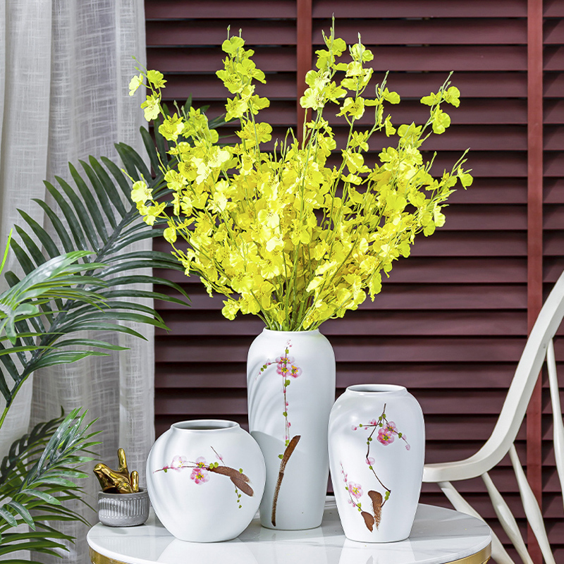 Jingdezhen ceramic vases, dried flower adornment furnishing articles floret bottle table sitting room light key-2 luxury water raise flower arrangement China web celebrity