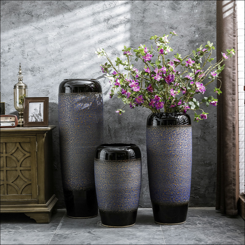 Jingdezhen ceramic hotel new Chinese style villa large vases, the sitting room porch flower arranging, decorative flower arranging furnishing articles