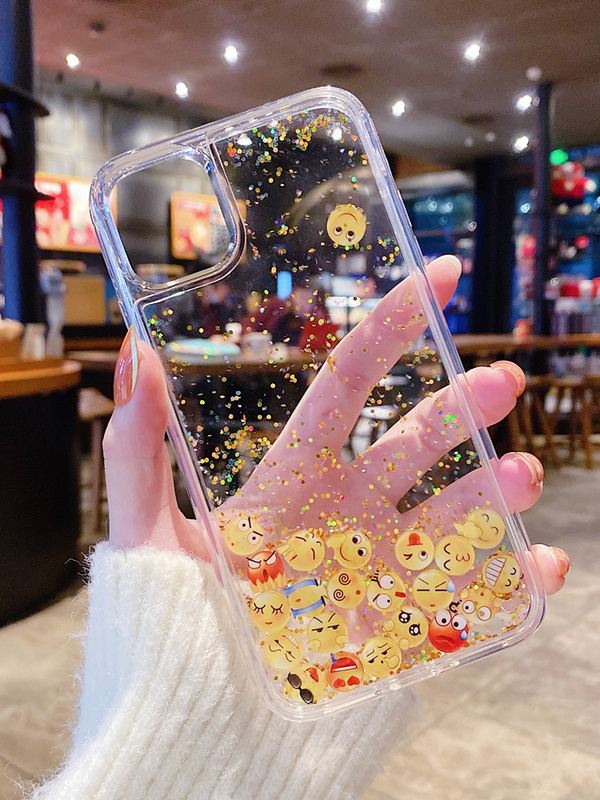 15/17Promax Dynamic Liquid Sand App Cartoon Emoji Case Suitable for Iphone16Pro Phone Case 13/14Pro Apple 16Plus Transparent Cute 15Pro Glitter Stress Relief 12 Female 15/17Promax Dynamic Liquid Sand App Cartoon Emoji Case Suitable for Iphone16Pro Phone Case 13/14Pro Apple 16Plus Transparent Cute 15Pro Glitter Stress Relief 12 Female