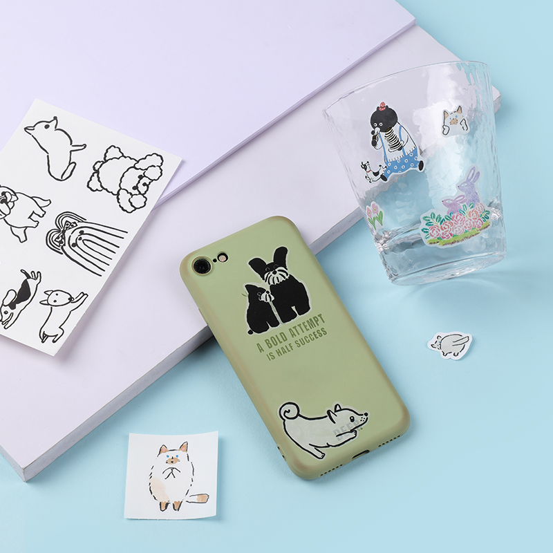 Japan kingjim Jin Palace large stickers Children's tape label stickers DIY hand account stickers Creative cartoon sticky notes label stickers tearable students with cute