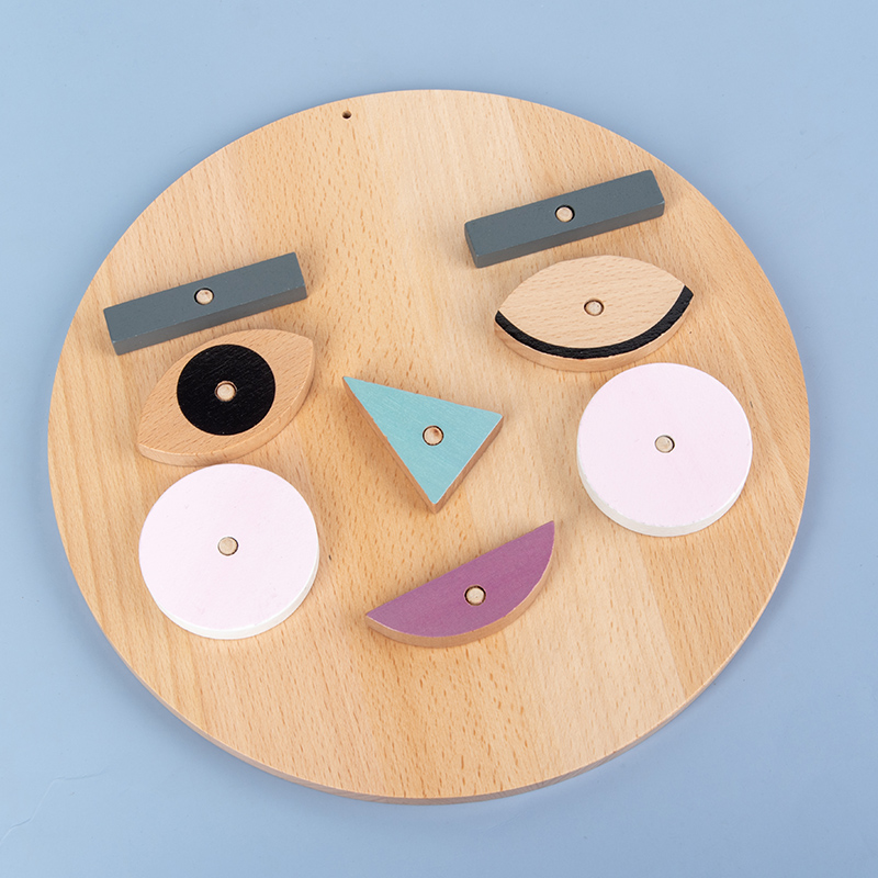Changing expression puzzle building blocks Five officials Changing Face Toys Kindergarten Early Enlightenment Cognition Cognition 3-4-5-6 years old
