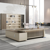 Office Furniture Boss Table General Manager Brief Modern Light Extravagant Desk Sub Office Big Bandae Table And Chairs Combination