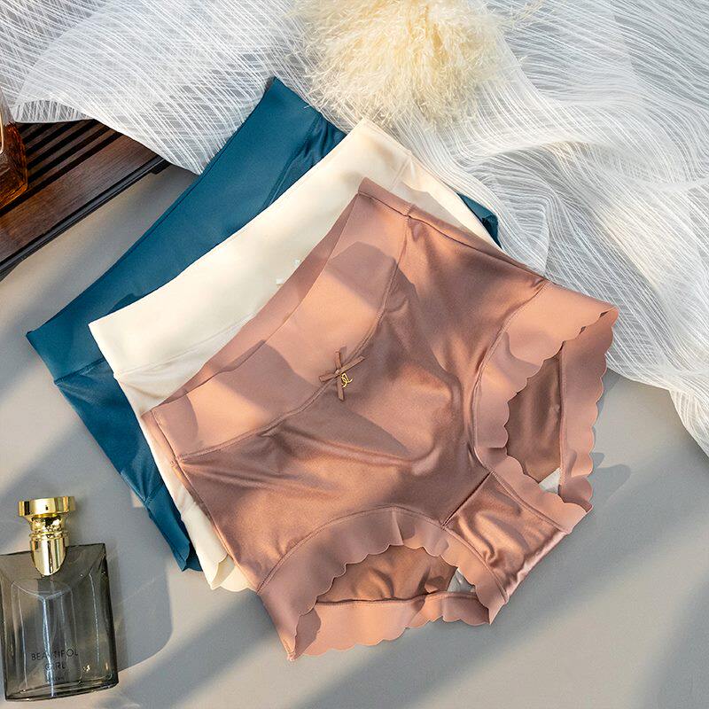 YUZHAOLIN Yu one trillion Lady with light extravagant elastic satin high waist comfortable underwear CY-2162 flat corner briefs-Taobao