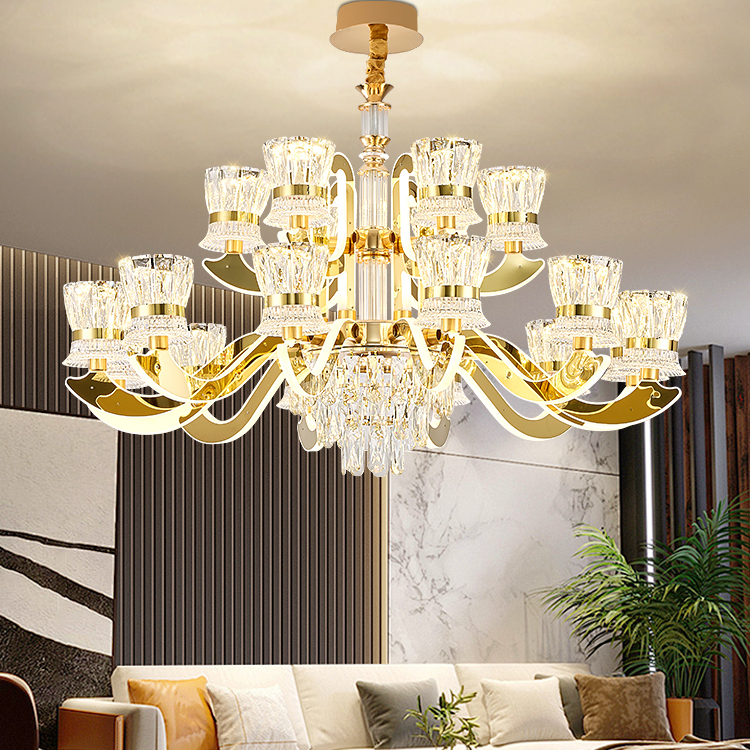 2025 New Model Living Room Chandelier Crystal Lamp Modern Simple High-End Elegant Light Arm Luminous Dining Room Bedroom Chandelier 2025 New Model Living Room Chandelier Crystal Lamp Modern Simple High-End Elegant Light Arm Luminous Dining Room Bedroom Chandelier
