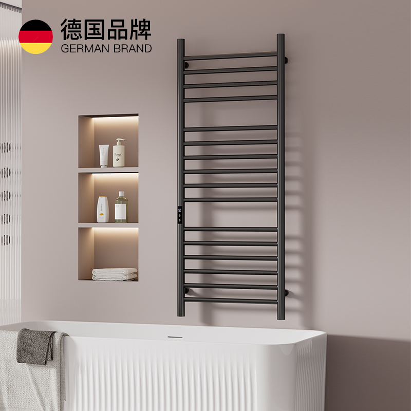 Felon H12 Concealed Smart Electric Towel Rack Carbon Fiber Heating Stainless Steel Bath Towel Home Drying Extended Length