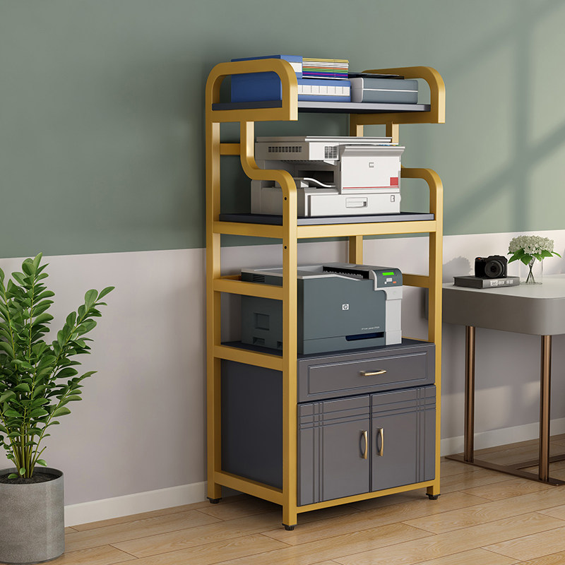 Widened and adjustable office printer rack floor-to-ceiling multi-layer shelf copier storage rack storage rack